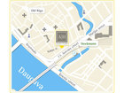 Avalon hotel in Riga location in map